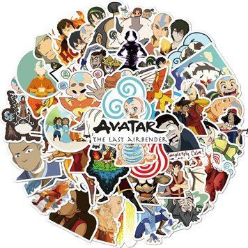 Стикеры из мультфильма Аватар легенда об Аанге 50 шт. рандом 2289275694 фото