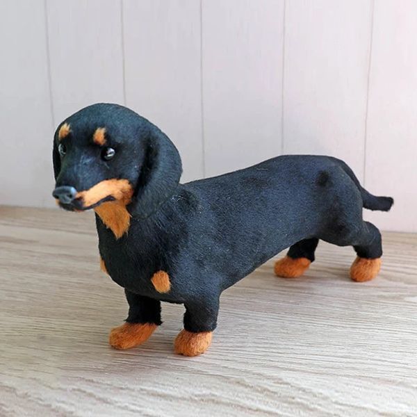 РЕАЛИСТИЧНАЯ игрушка такса модель, реалистичная собака как живая 21 см 2825369748 фото