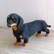 РЕАЛИСТИЧНАЯ игрушка такса модель, реалистичная собака как живая 21 см 2825369748 фото 2